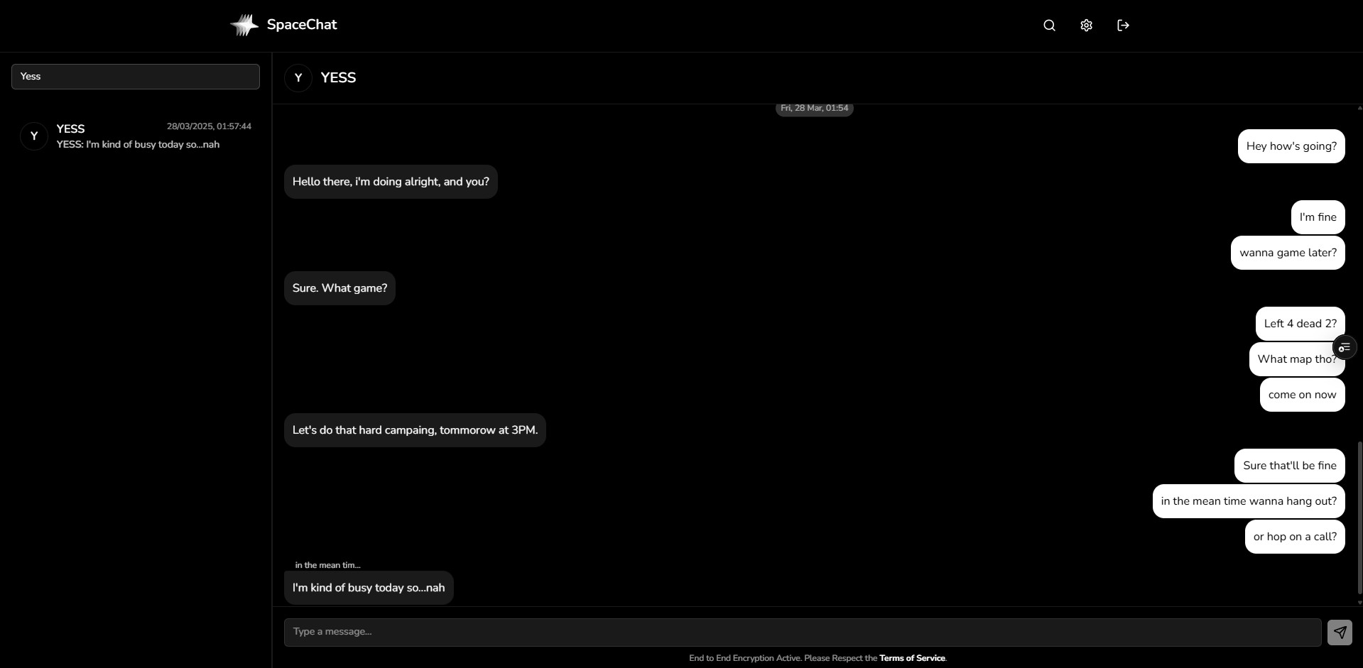End to End Encryption Messaging App - SpaceChat - Image 3